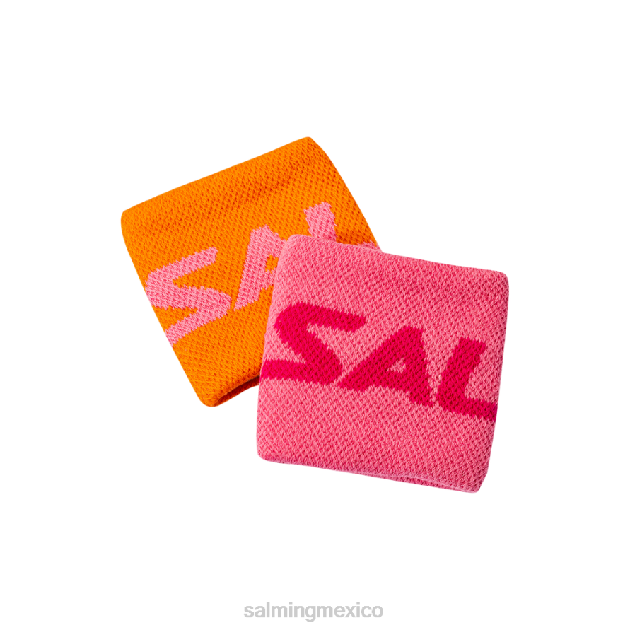 accesorios Salming pulsera corta naranja/rosa hombres 66NF839