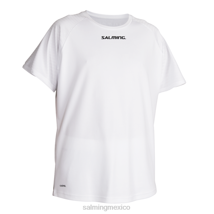 vestir Salming camiseta de juego de granito blanco hombres 66NF88