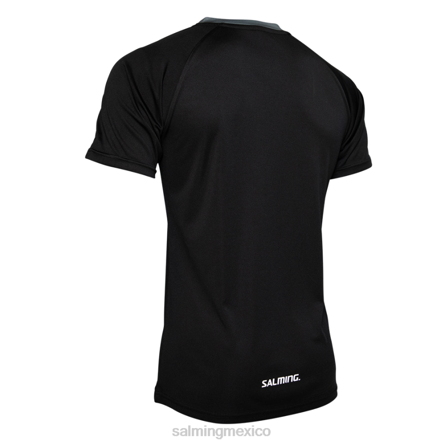 vestir Salming camiseta de partido central negro hombres 66NF821